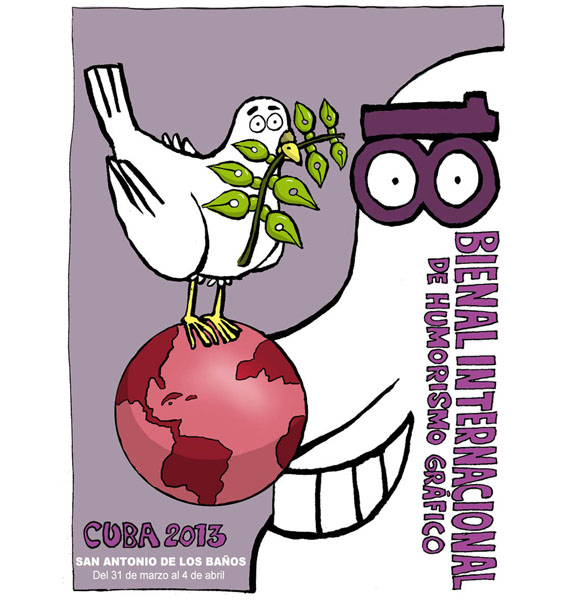 Cartel de la XVIII Bienal INternacional del Humor de San Antonio de los Baños